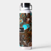 パーソナライズされたカラフル大理石の流水芸術 ウォーターボトル (背面)