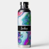パーソナライズされたカラフル大理石の流水芸術 ウォーターボトル (左面)