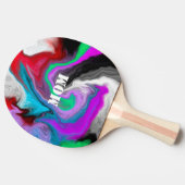 パーソナライズされたカラフル大理石アート爆発 卓球ラケット (横)