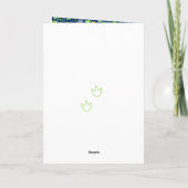 パーソナライズされたカラフル恐竜 カード (裏面)