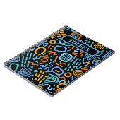 パーソナライズされたカラフル抽象芸術 ノートブック (左側)