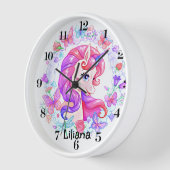 パーソナライズされたカラフル時計 壁時計 (傾斜)