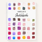 パーソナライズされたカラフル本 ノートブック (正面)