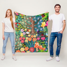 パーソナライズされたカラフル毛布子供へ フリースブランケット