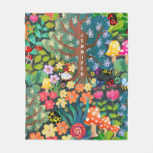 パーソナライズされたカラフル毛布子供へ フリースブランケット (正面)