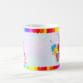 パーソナライズされたカラフル爪、 ネイル コーヒーマグカップ (中央)