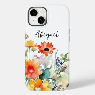 パーソナライズされたカラフル野鮮やか花 Case-Mate iPhone 14ケース