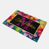 パーソナライズされたカラフル ドアマット (アングル)