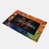 パーソナライズされたカラフル ドアマット (アングル)