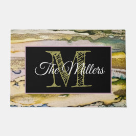 パーソナライズされたカラフル ドアマット