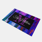 パーソナライズされたカラフル ドアマット (アングル)