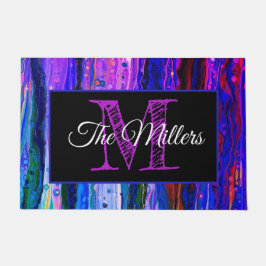 パーソナライズされたカラフル ドアマット