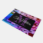 パーソナライズされたカラフル ドアマット (アングル)