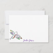 パーソナライズされたカラフル ノートカード (正面)