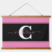 パーソナライズされたカラーブロック 吊り下げ型タペストリー (正面)