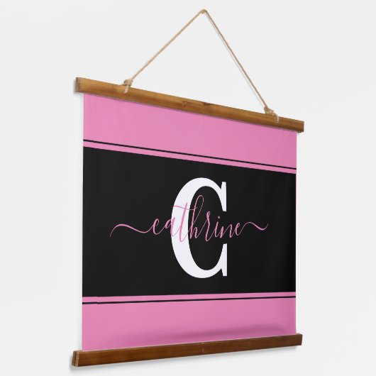 パーソナライズされたカラーブロック 吊り下げ型タペストリー (傾斜あり)