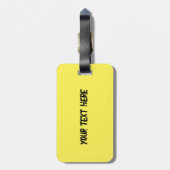 パーソナライズされたカリブのカーニバルをテーマにした荷札 ラゲッジタグ (裏面縦)