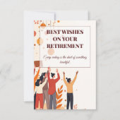 パーソナライズされたカード – 仕事仲間のお別れ サンキューカード (正面)