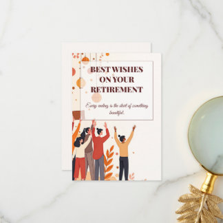 パーソナライズされたカード – 仕事仲間のお別れ サンキューカード