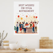 パーソナライズされたカード – 仕事仲間のお別れ ポスター (キッチン)