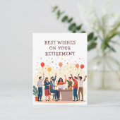 パーソナライズされたカード – 仕事仲間のお別れ ポストカード (スタンド正面)