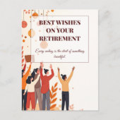 パーソナライズされたカード – 仕事仲間のお別れ ポストカード (正面)