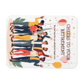 パーソナライズされたカード – 仕事仲間のお別れ マグネット (横)