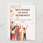 パーソナライズされたカード – 仕事仲間のお別れ 招待状 (正面)