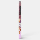 パーソナライズされたガーリーバラ金ゴールドグリッター名 Case-Mate iPhoneケース (裏面/左)