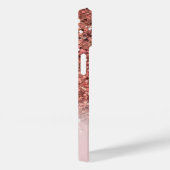 パーソナライズされたガーリーバラ金ゴールドグリッター名 Case-Mate iPhoneケース (裏面 / 右)