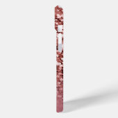 パーソナライズされたガーリーバラ金ゴールドグリッター Case-Mate iPhoneケース (裏面 / 左)