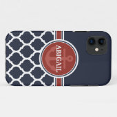 パーソナライズされたガーリー航海のいかりテンプレート Case-Mate iPhoneケース (裏面(横))