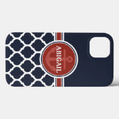 パーソナライズされたガーリー航海のいかりテンプレート Case-Mate iPhoneケース (裏面 (横))