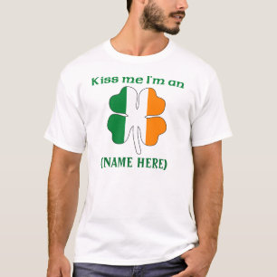 パーソナライズされたキス私アイリッシュTシャツ Tシャツ