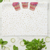 パーソナライズされたキッズカップケーキストキッチンタオル – Cu キッチンタオル (折り畳み)