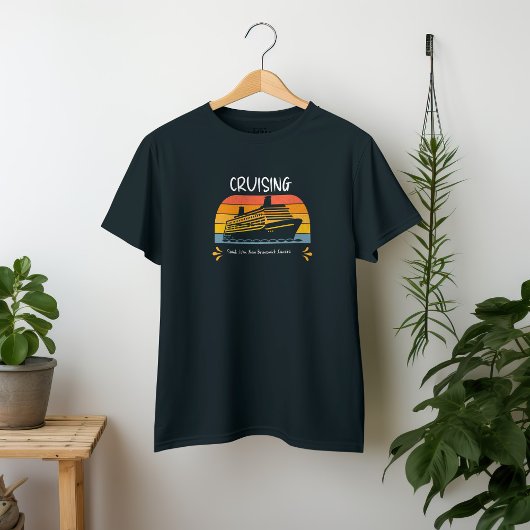 パーソナライズされたキッズブラッククルーズ船ファミリー Tシャツ