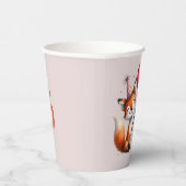 パーソナライズされたキツネハッピーバースデー紙カップ 紙コップ (右)