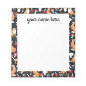 パーソナライズされたキツネメモ帳 ノートパッド (正面)