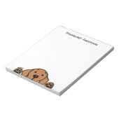 パーソナライズされたキツネレッドラブラドールWatching You Notepad ノートパッド (回転)