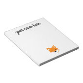 パーソナライズされたキツネ文房具メモ帳子供へ ノートパッド (アングル)