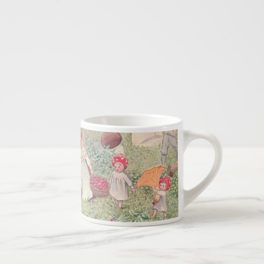 パーソナライズされたキノコ童話エルサベスコウマグ エスプレッソカップ (右)