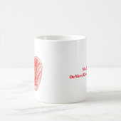 パーソナライズされたキュイ最高のプリスクール先生 コーヒーマグカップ (中央)