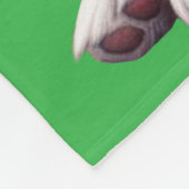 パーソナライズされたキュイ縁どコリー フリースブランケット (角)