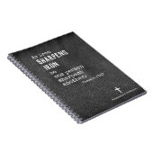 パーソナライズされたキリスト教の男性へ賜物 ノートブック (右側)