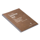 パーソナライズされたキリスト教の男性へ賜物 – 諺ではない ノートブック (右側)