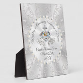 パーソナライズされたキリスト教の結婚式の結婚贈り物 フォトプラーク (側面)