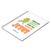 パーソナライズされたキリスト教ハロウィーン ノートブック (左側)