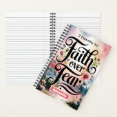 パーソナライズされたキリスト教雑誌への恐怖に対する信仰 ノートブック (内側)