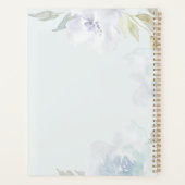 パーソナライズされたキンセアニェラ15年青フローラ プランナー手帳 (裏面)