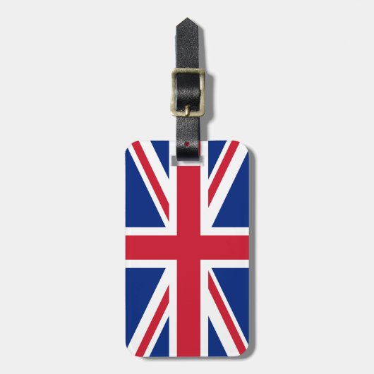 パーソナライズされたキ統一されたングダム国旗 ラゲッジタグ (正面縦)